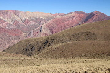 mountain full of colors in northwestern Argentina, natural wonder, world heritage site