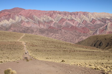 mountain full of colors in northwestern Argentina, natural wonder, world heritage site