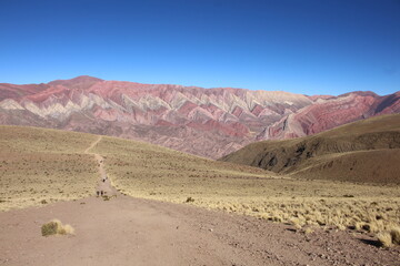 mountain full of colors in northwestern Argentina, natural wonder, world heritage site