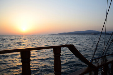 Obraz premium sunset on the sea