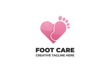 Foot Care Pedicure Saloon Gradient Logo Business
