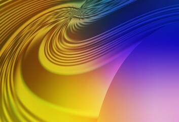 Dark Pink, Yellow vector abstract blurred background.