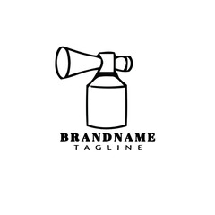 noise maker cartoon logo icon design template illustration