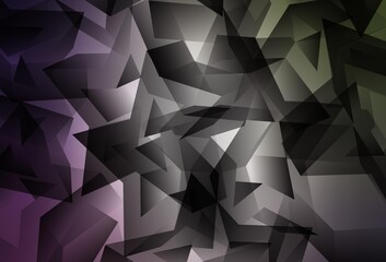 Obraz premium Light Pink, Green vector low poly texture.