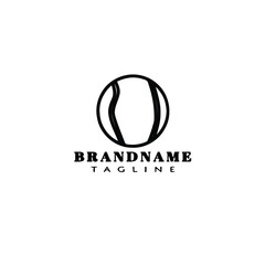 tennis ball logo icon design template vector illustration