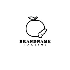 apple fruit logo icon design template vector illustration