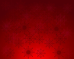 red snowflake seamless pattern with intersection