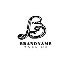 Obraz premium letter b cute logo icon design template black isolated vector illustration