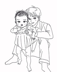 パパと赤ちゃん