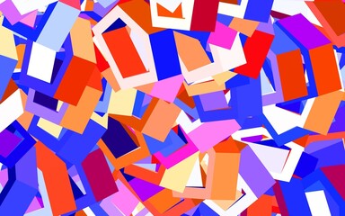 Light Purple vector backdrop with hexagons.