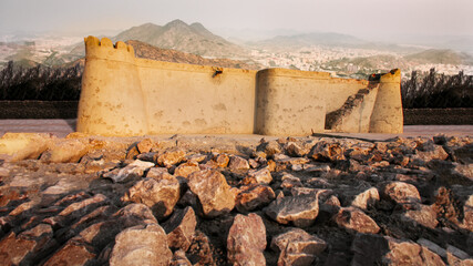 Jawatha mosque in Jwatha public park photo during sunset