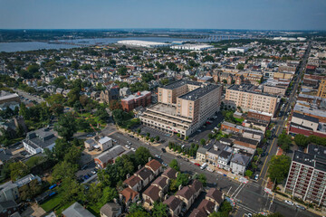 Fototapeta na wymiar Aerial of Perth Amboy New Jersey 