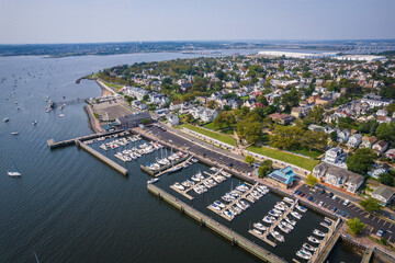 Obraz premium Aerial of Perth Amboy New Jersey 