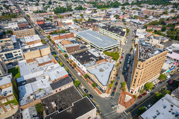 Aerial of Perth Amboy New Jersey 