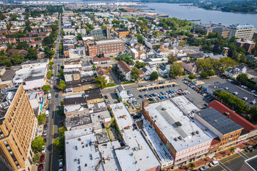 Aerial of Perth Amboy New Jersey 