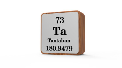 3d Tantalum Element Sign. Stock image.