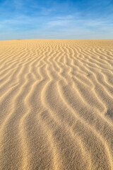 Lacka dune in Leba. Slowinski National Park. Popular tourist destination in Poland.