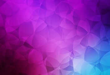 Light Pink, Blue vector triangle mosaic background.