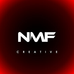 NMF Letter Initial Logo Design Template Vector Illustration