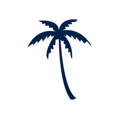 Palm tree icon logo company. isolated on white background.