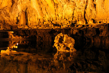The cave underground