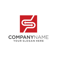 Premium vector abstract modern PS letter logo design