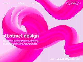 Abstract liquid form of liquid color. Creative vector concept.