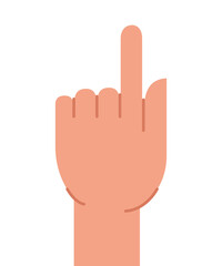 Obraz premium cute raised hand