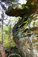 Rocks at the top of the Rudyansky Spoi ridge form a mysterious place - Kamenny Gorod