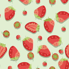 pattern with straberry
