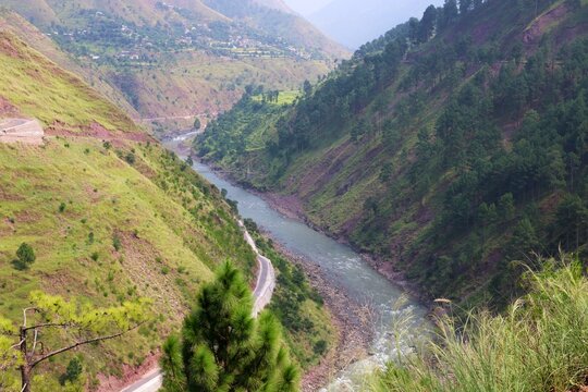 Two Big Green Mount With Amazing View Of River