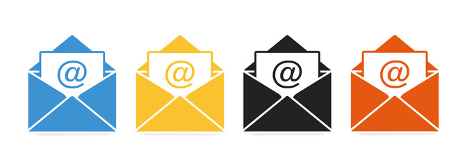Envelope icon. Mail icon vector for web, computer and mobile app. Message, mail symbol, logo illustration. Vector illustration.