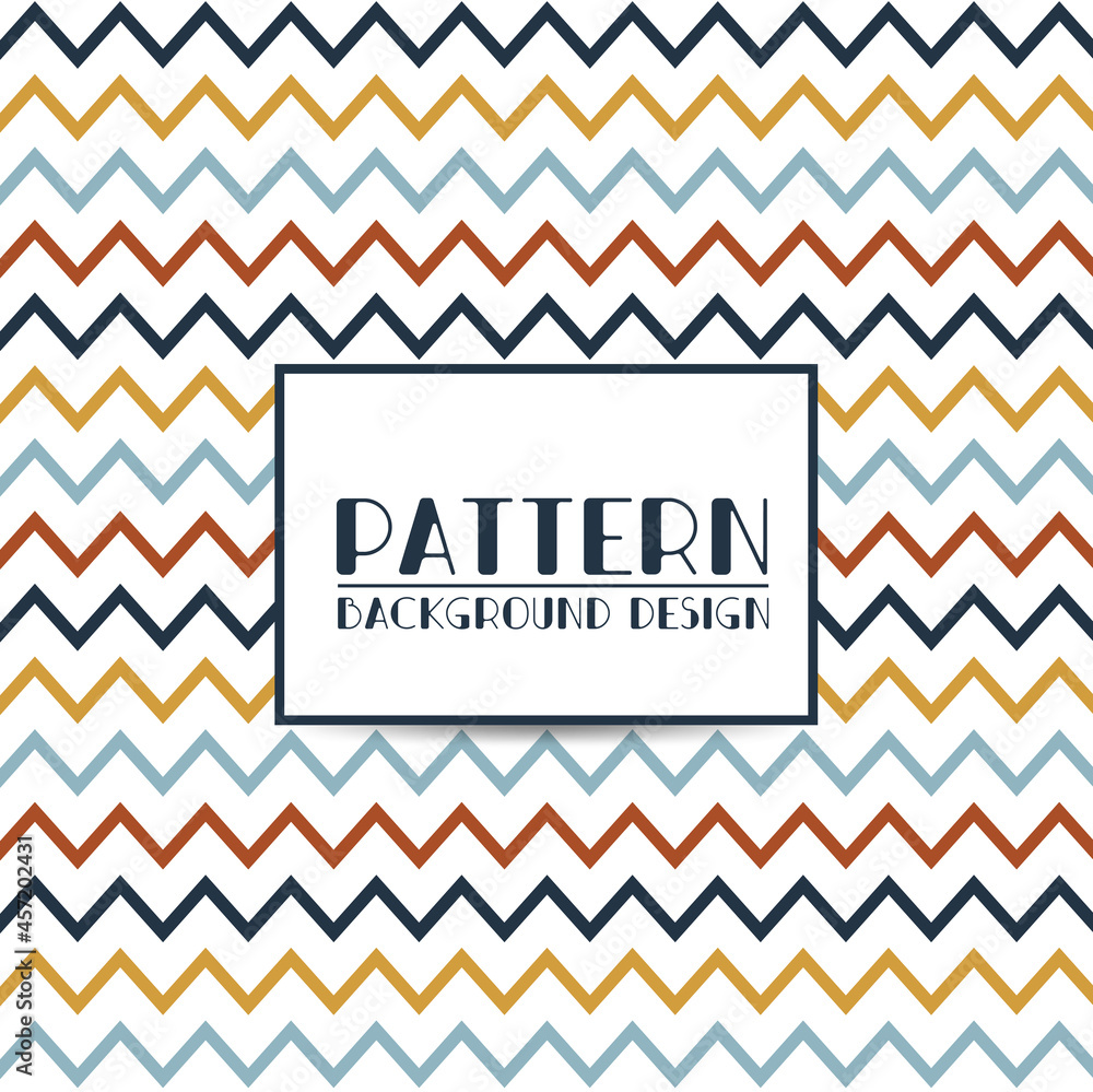 Poster scandinavian seamless pattern. vector zigzag seamless striped pattern - minimalistic design. linear 
