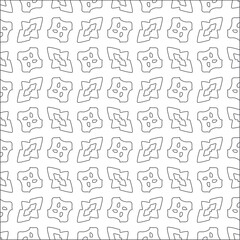 Vector pattern with symmetrical elements . Repeating geometric tiles from striped elements. black patterns.