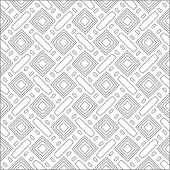  Vector pattern with symmetrical elements . Repeating geometric tiles from striped elements. black patterns.