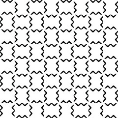 Seamless vector pattern in geometric ornamental style. Black  pattern.
