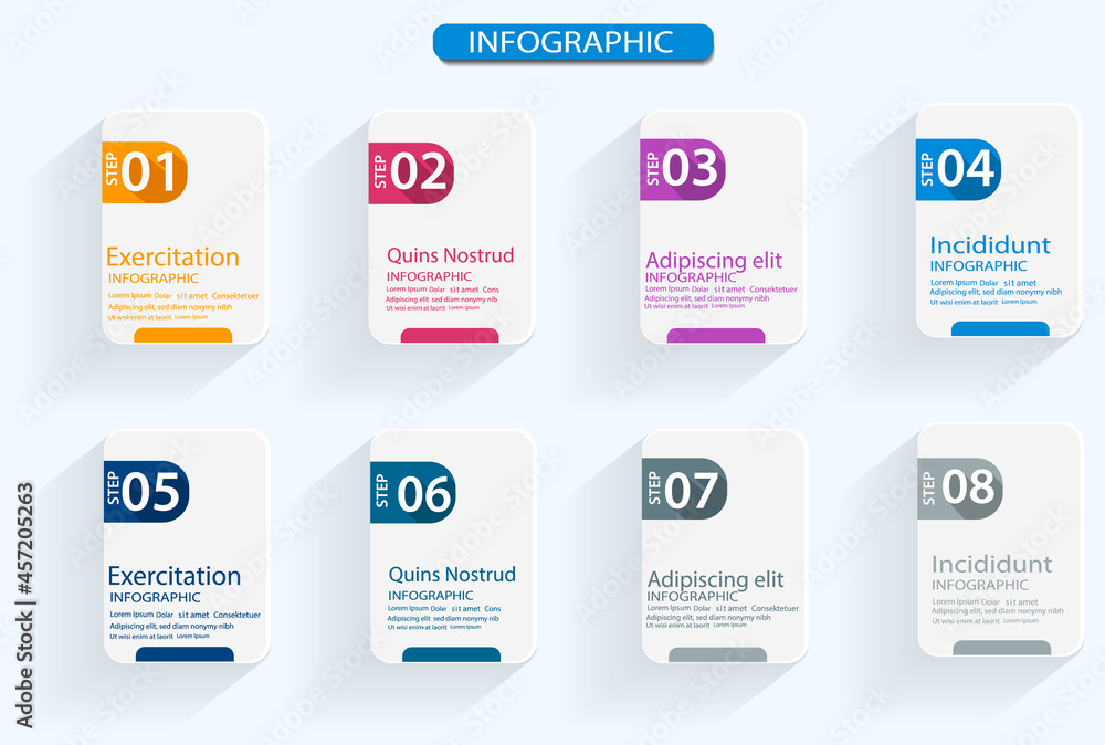 Fototapete vector infographic label design template with icons and 4 options or steps. can be used for process 
