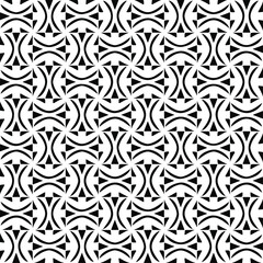 Seamless vector pattern in geometric ornamental style. Black  pattern.
