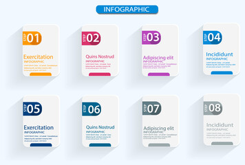 Vector Infographic label design template with icons and 4 options or steps. Can be used for process diagram,