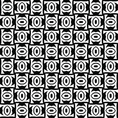 Seamless vector pattern in geometric ornamental style. Black  pattern.