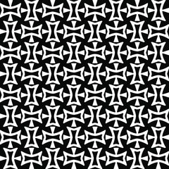 Seamless vector pattern in geometric ornamental style. Black  pattern.