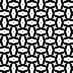 Seamless vector pattern in geometric ornamental style. Black  pattern.