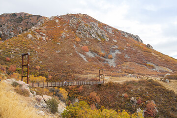 Bear Canyon suspension bridge, Utah