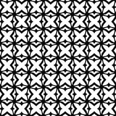 Seamless vector pattern in geometric ornamental style. Black  ornament.