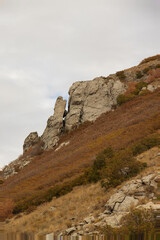 Rock formations in Bear Canyon hiking trail, Utah