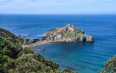 San Juan de Gaztelugatxe hermitage and church on the Basque Coast near Bermeo, Bilbao, Spain