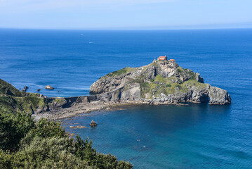 San Juan de Gaztelugatxe hermitage and church on the Basque Coast near Bermeo, Bilbao, Spain