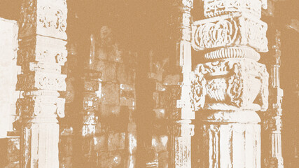 Abstract antique colomn background