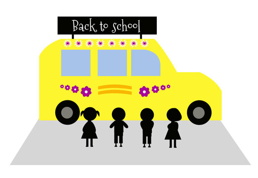 Bambini e scuolabus