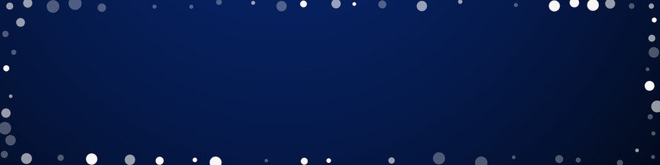 White dots Christmas background. Subtle flying sno